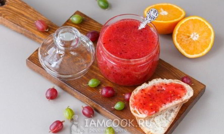 Рецепт варенья из крыжовника с апельсинами без варки