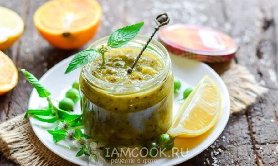 Рецепт варенья из крыжовника с лимоном и апельсином