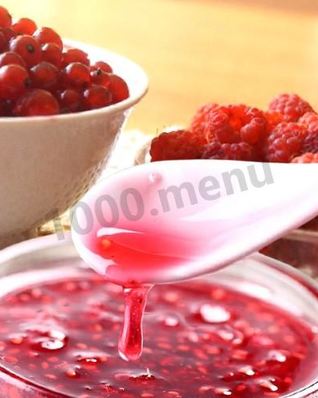 Варенье из малины и красной смородины