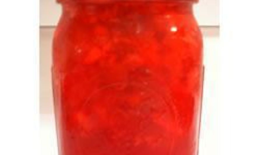 Рецепт варенья из ревня с клубничным желатином