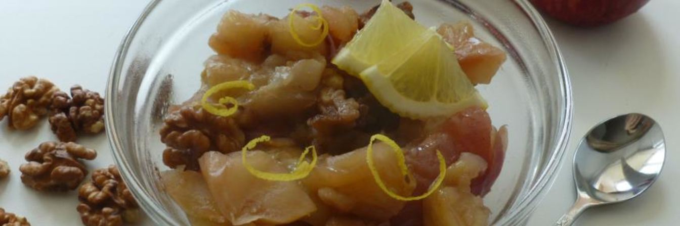 Варенье из яблок с грецкими орехами и лимоном