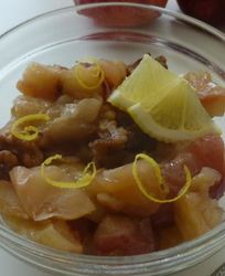 Варенье из яблок с грецкими орехами и лимоном