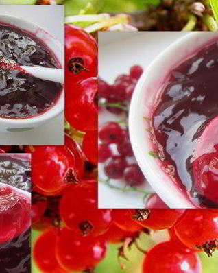 Желированное варенье из красной смородины