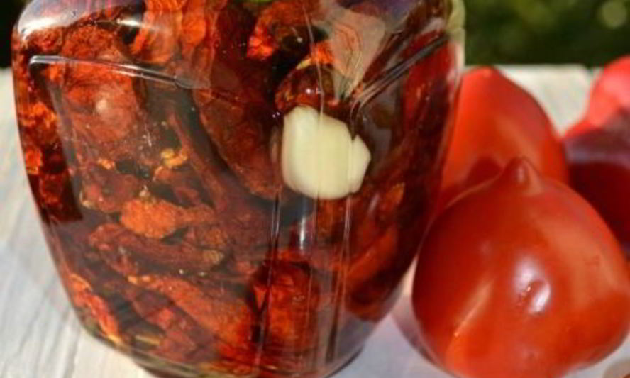 Рецепт вяленых помидоров с базиликом