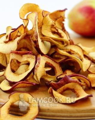 Яблоки сушеные в духовке на зиму