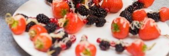 ягоды в белом шоколаде