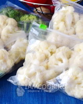 Заморозка цветной капусты на зиму