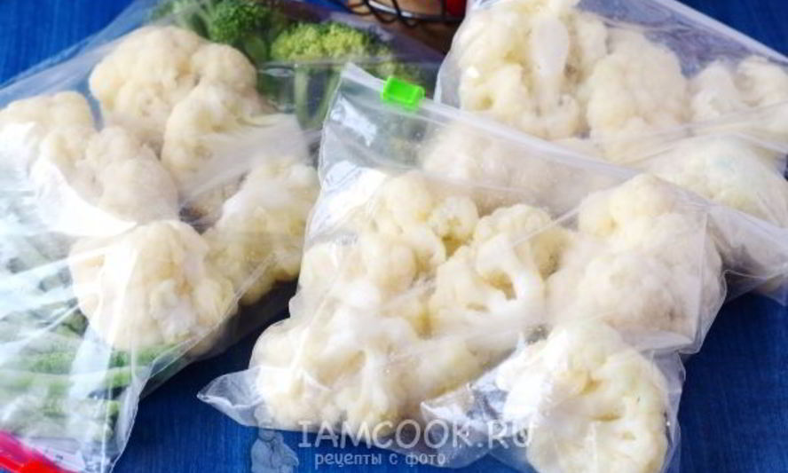 Рецепт заморозки цветной капусты на зиму