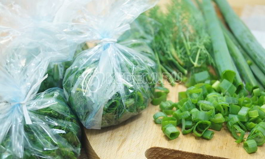 Рецепт заморозки зелени на зиму