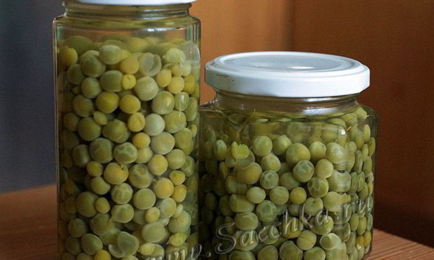 Рецепт зеленого горошка на зиму