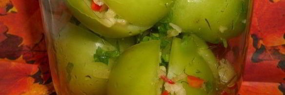 зеленые помидоры квашеные