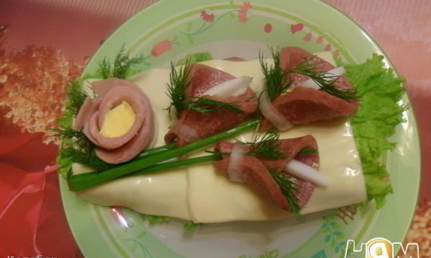 Рецепт бутерброда букетик