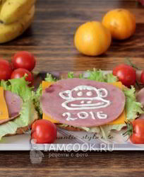 Бутерброд Обезьянка