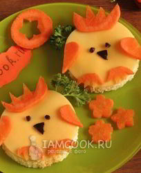 Бутерброд сырный детский