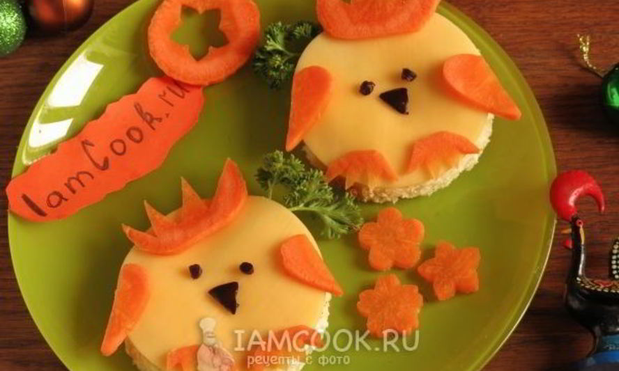 Рецепт бутерброда сырного детского