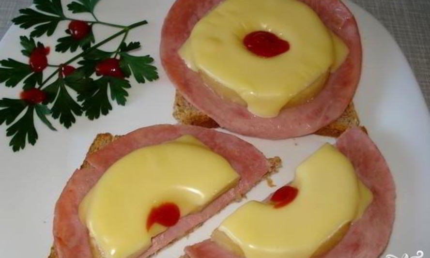 Рецепт бутербродов с ананасом