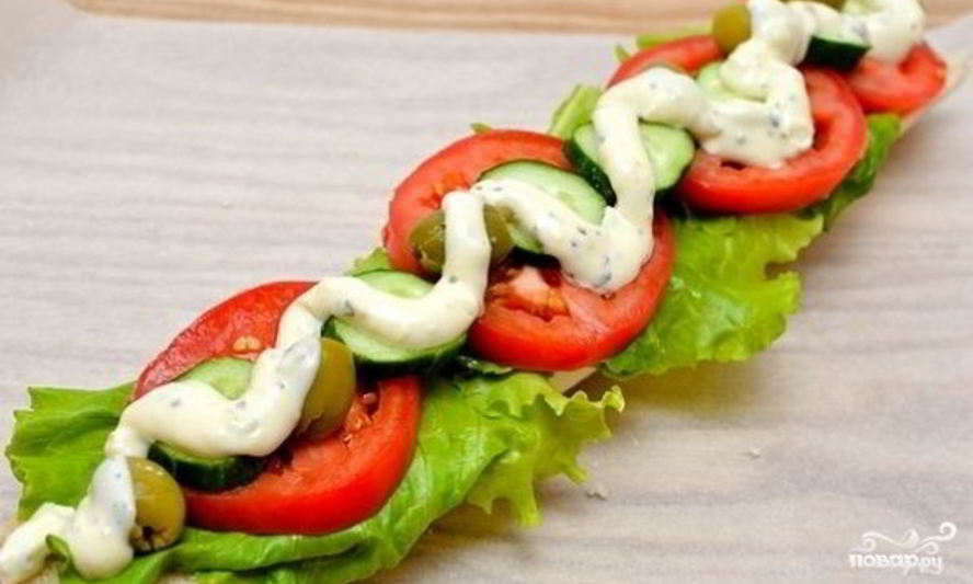 Рецепт бутербродов с багетом