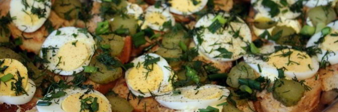 Бутерброды с консервированным лососем