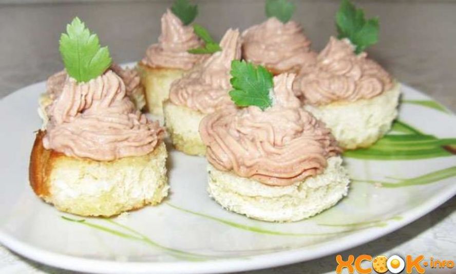 Рецепт бутербродов с паштетом