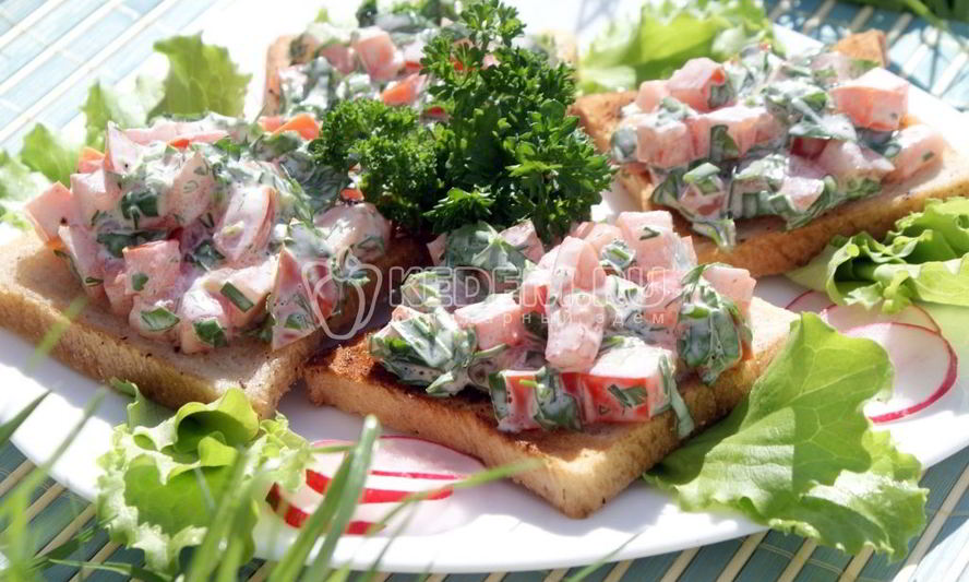 Рецепт бутербродов с помидорами