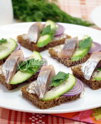 Бутерброды с сельдью