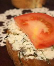 Бутерброды с творогом