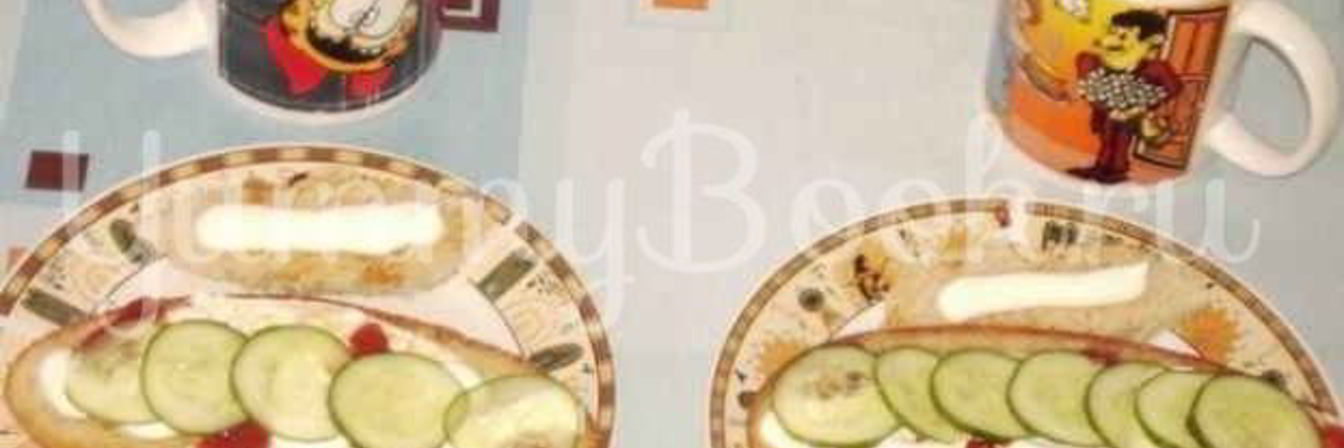 Бутерброды с яйцами и огурцами