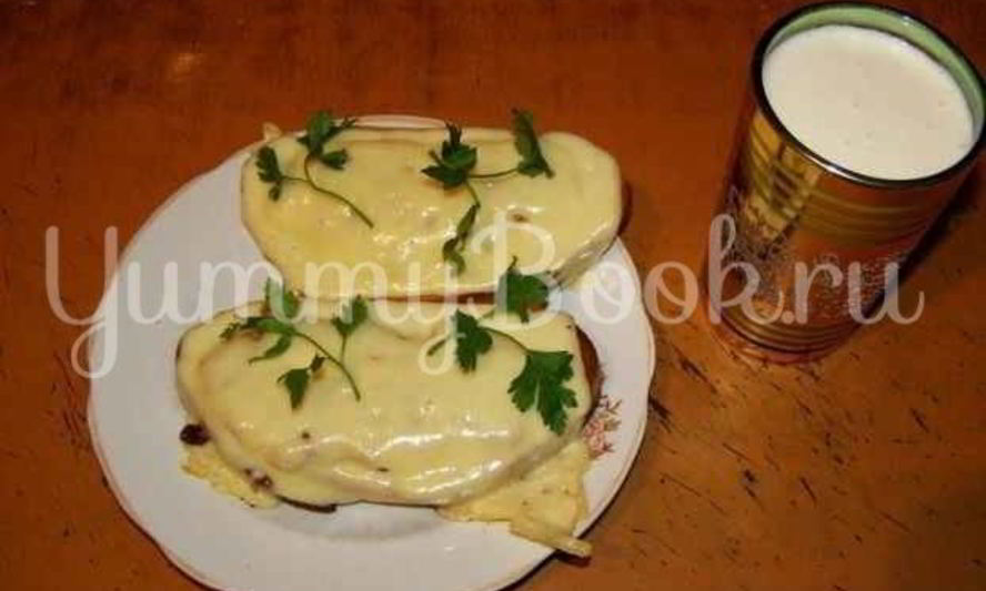 Рецепт бутербродов с яйцом, майонезом, чесноком и сыром