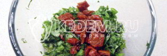 бутерброды с зеленью и творожным сыром