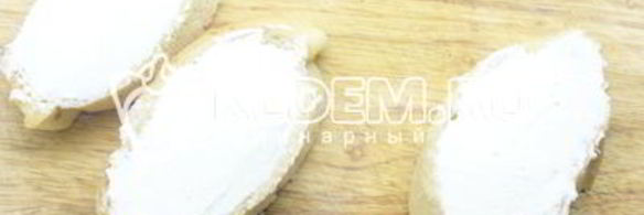 бутерброды с зеленью и творожным сыром