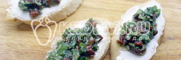 бутерброды с зеленью и творожным сыром