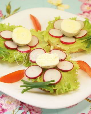 Бутерброды Цветочки