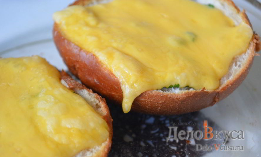 Рецепт горячих бутербродов с сыром