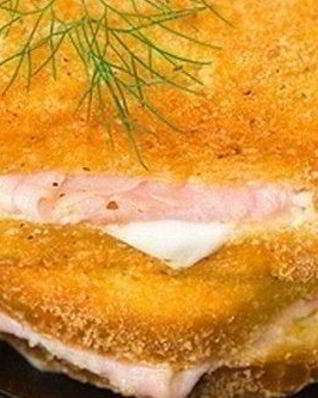 Горячий бутерброд с ветчиной в рубашке