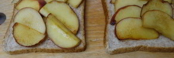 горячий бутерброд яблочное утро