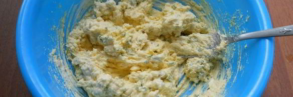 намазка для бутербродов из вареных желтков и плавленого сыра