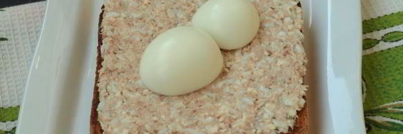 новогодний бутерброд петушок