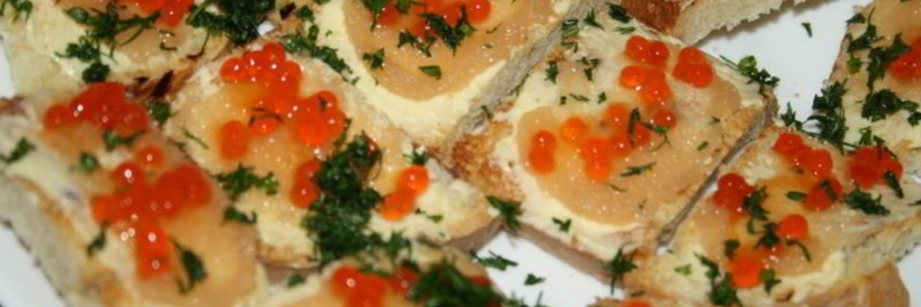 Супер-икорные бутерброды на домашней чиабатте