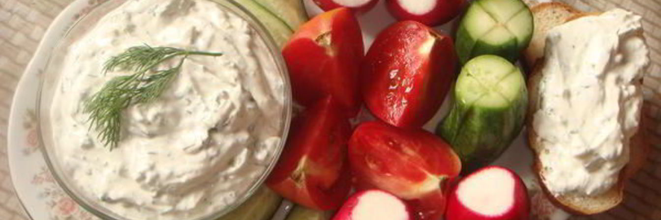 Творожный крем для овощей и бутербродов