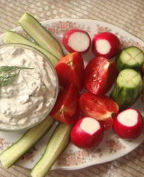 Творожный крем для овощей и бутербродов