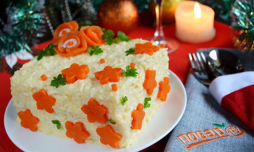 Рецепт закусочного бутербродного торта с рыбой