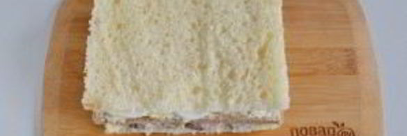 закусочный бутербродный торт с рыбой