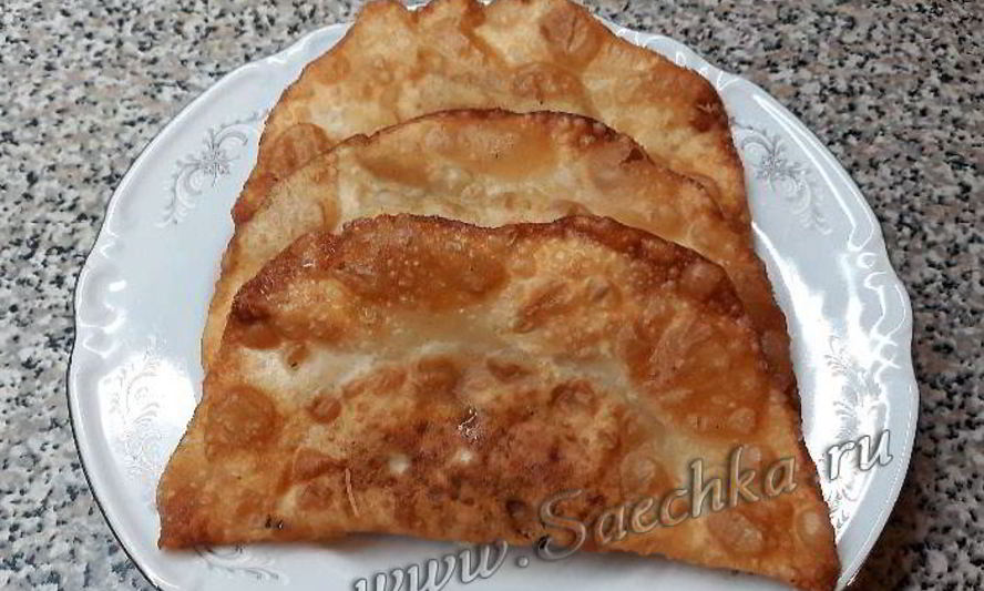 Рецепт чебуреков с мясом