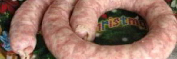 домашняя колбаса в кишках