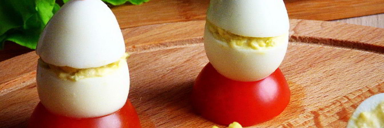 Фаршированные перепелиные яйца