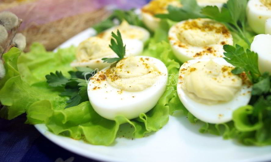 Рецепт фаршированных яиц карри