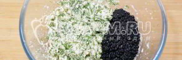 фаршированные яйца с икорно-горчичной начинкой