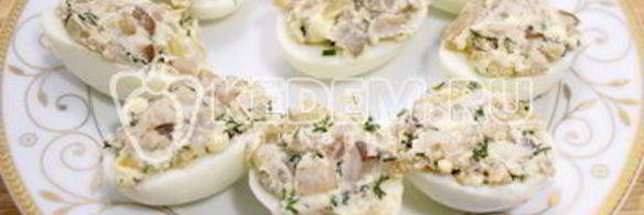 яйца фаршированные грибами