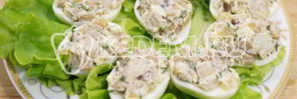 яйца фаршированные грибами