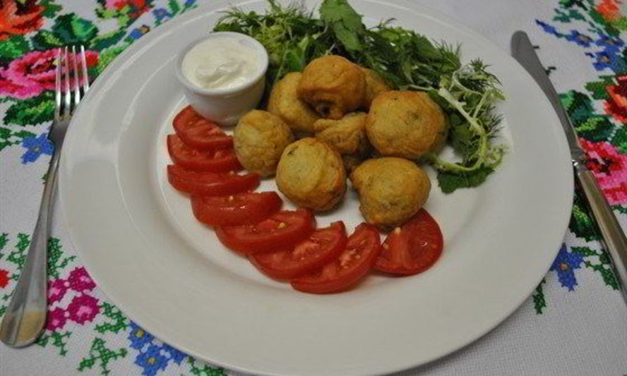 Рецепт грибов в кляре со сметаной